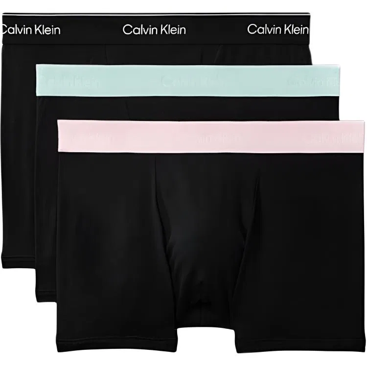 Мужской комплект трусов-боксеров из 3 штук Calvin Klein, 3 Pack (Black)
