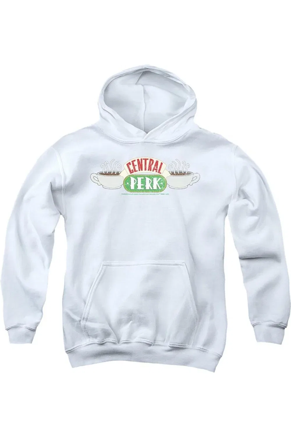 Детское худи с капюшоном Friends Central Perk 3 Gildan, White