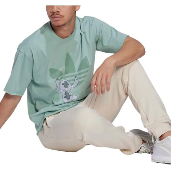 Футболка adidas originals x Disney Crossover Cartoon Pattern Printing Short Sleeve Couple Style light green, мультиколор — фото 4