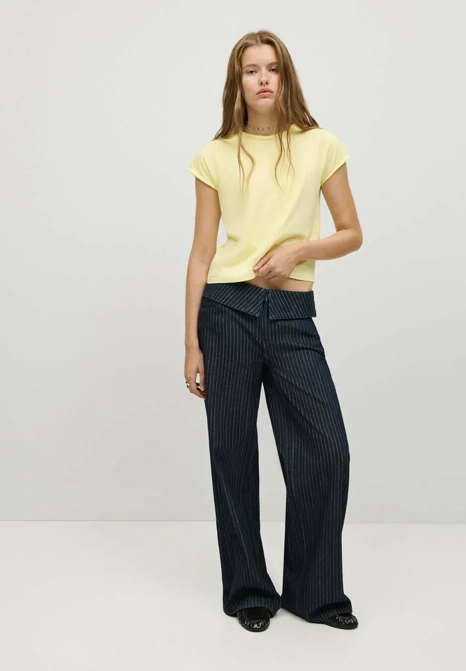 Подростковая - базовая футболка Mango Kids, Yellow