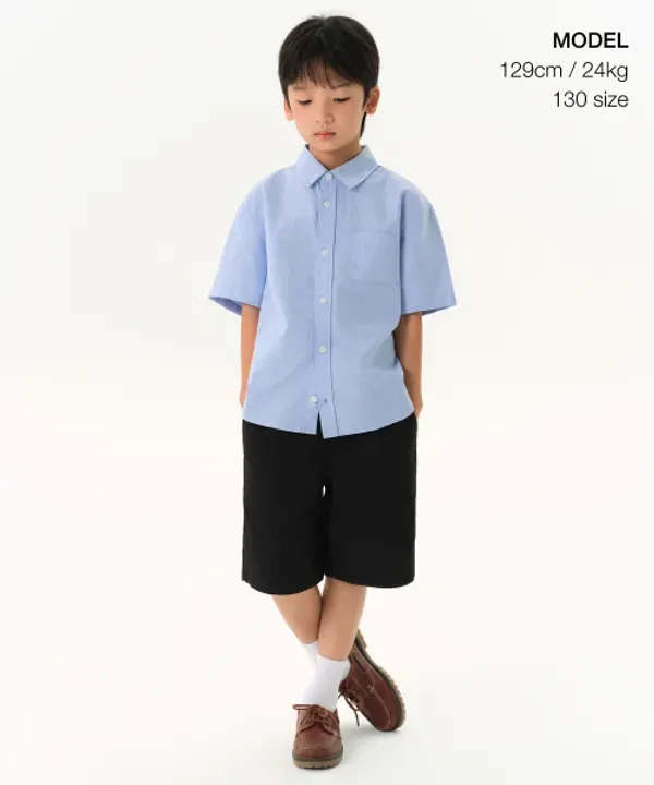 Шорты чинос широкие Musinsa Standard Kids, черный — фото 2