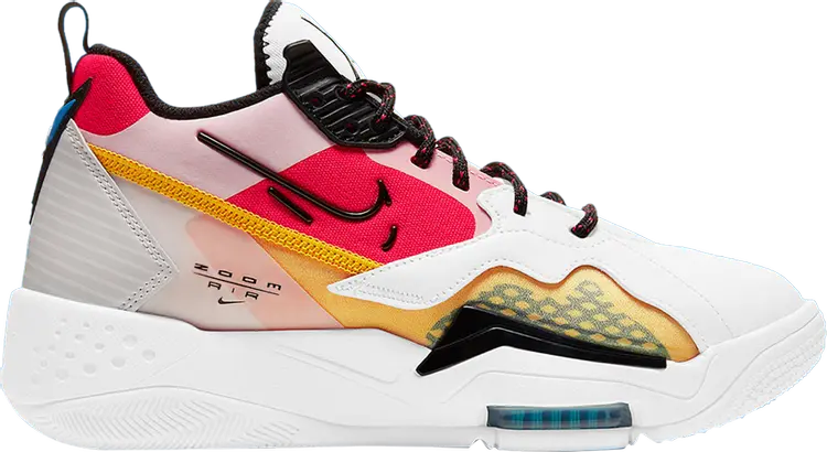 

Кроссовки Wmns Jordan Zoom 92 White Siren Red University Gold, белый