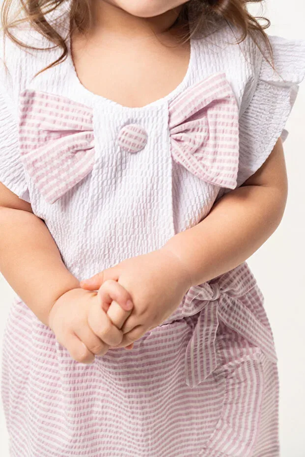 Детский комплект для девочек с принтом Glam Jnf Kids, Light Lilac — фото 4