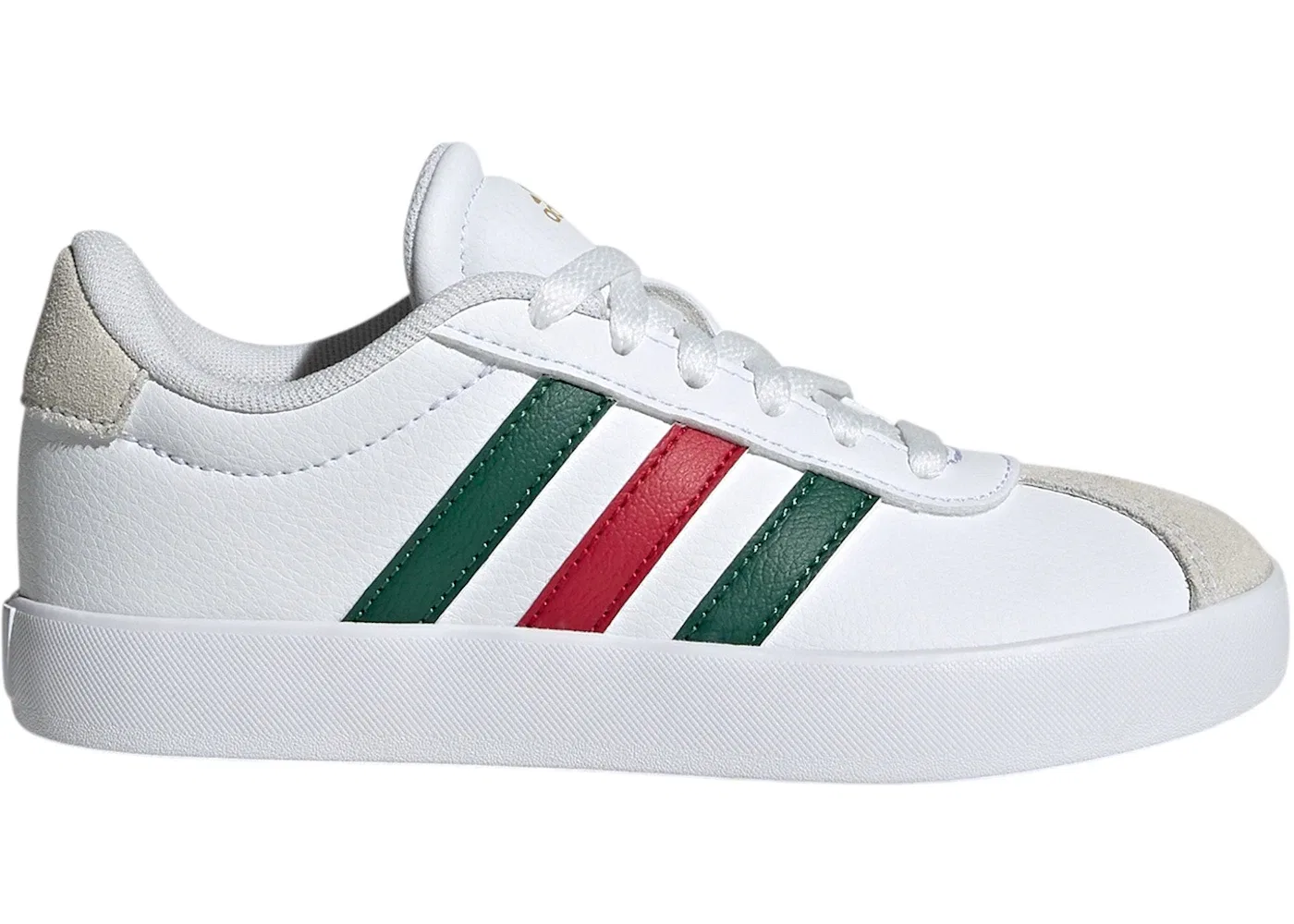 Детские кроссовки Lifestyle Adidas VL Court 3.0, Cloud White/Dark Green/Power Red