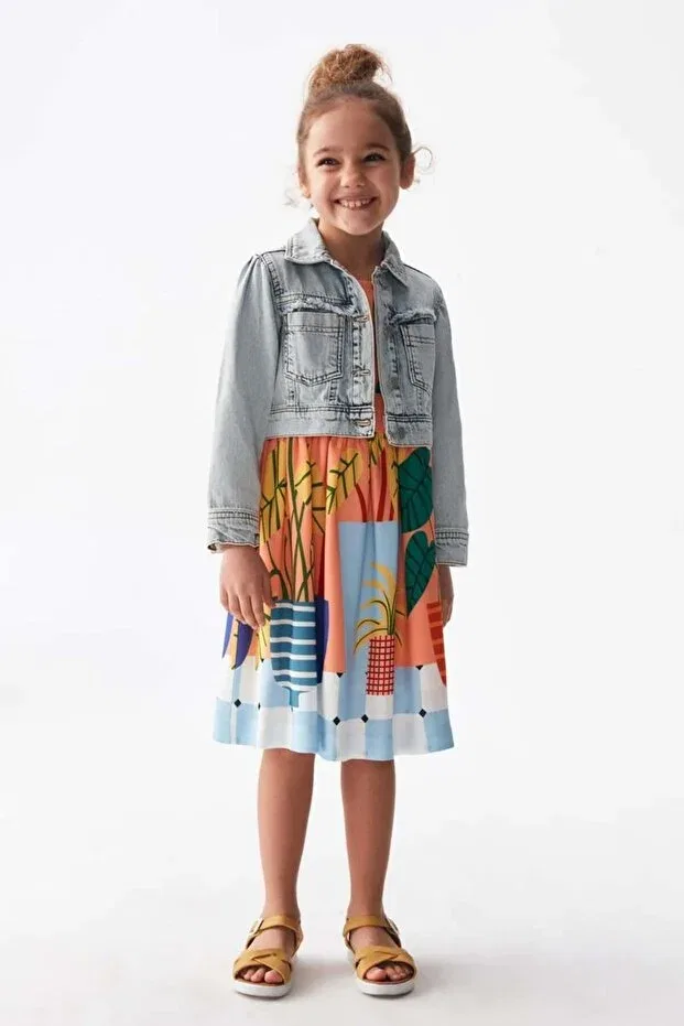 Детская куртка для девочек джинсовое Nicole Denim Coat Ugly Duck, Denim Blue — фото 4