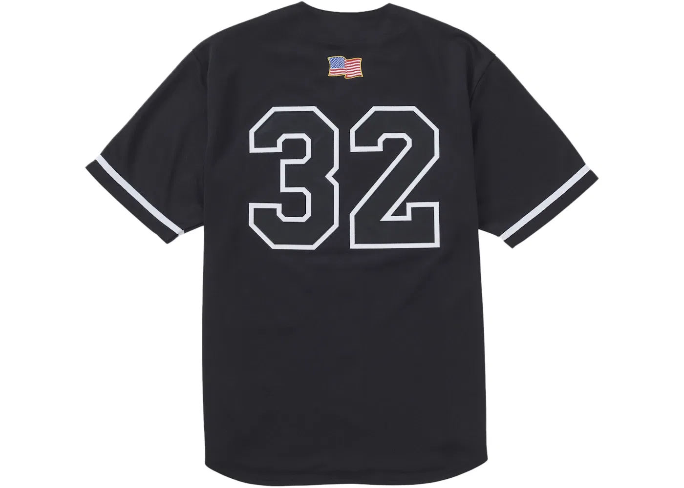 Мужская бейсбольная джерси с принтом Jersey Supreme, Black — фото 2