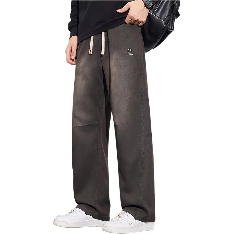 Детские широкие брюки из лиоцелла Tonlion, Coffee