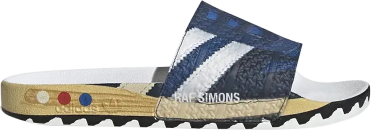 

Сандалии Adidas Raf Simons x LA Adilette Slides 'Trompe L'oeil', синий