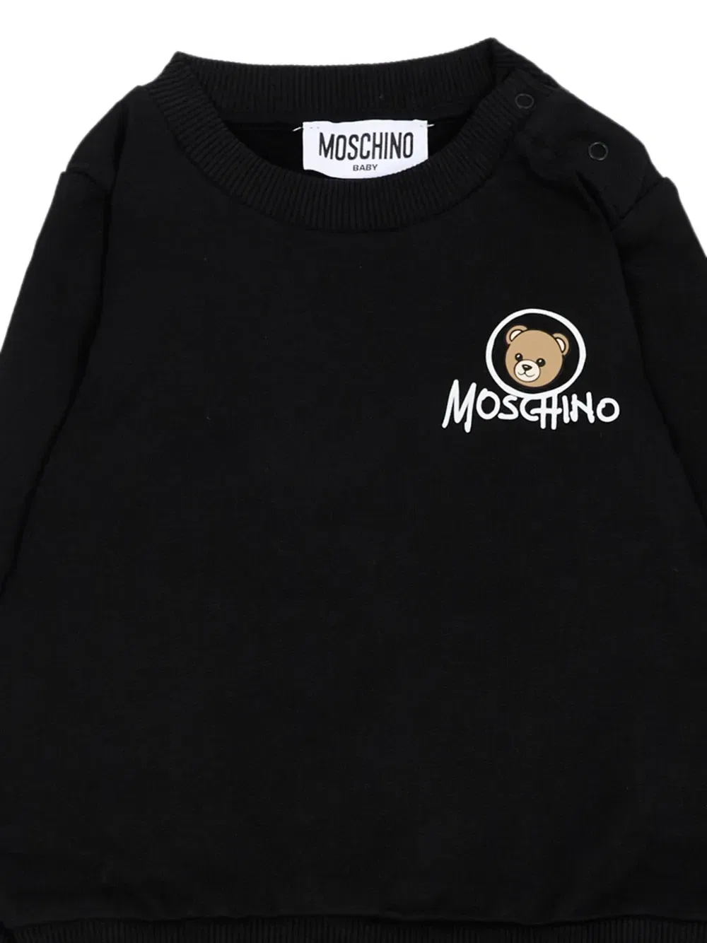 Трикотажный костюм с медвежонком Тедди Moschino Kids, черный — фото 3