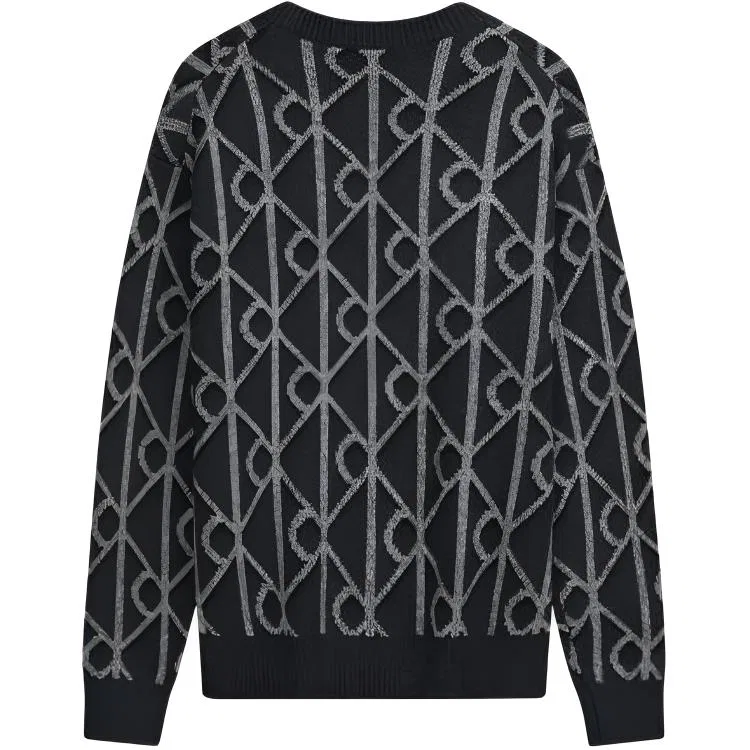 Мужской свитер с круглым вырезом Calvin Klein, P7I-Letter Black — фото 3