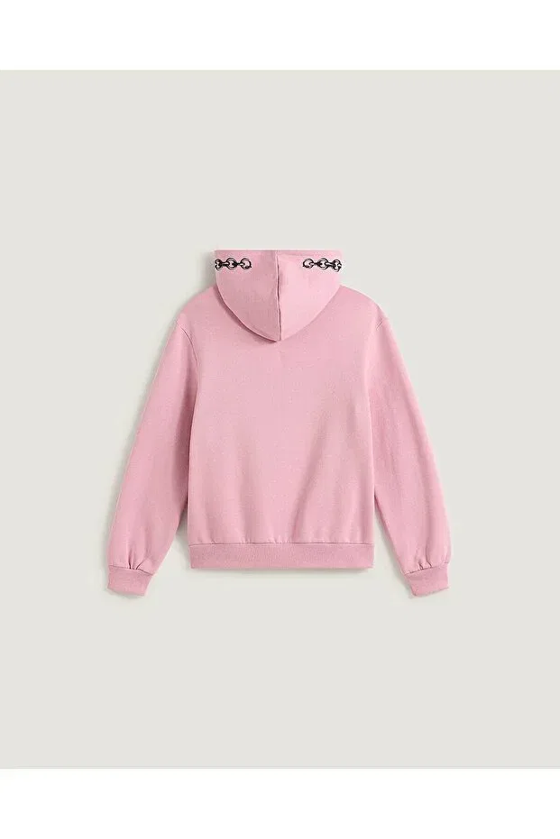 Детское худи с капюшоном The chain hoodie Vans, Pink — фото 2