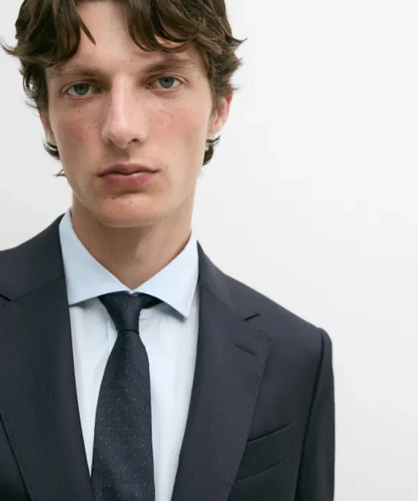 Блейзер из шерстяной смеси в полоску, Massimo Dutti — фото 3
