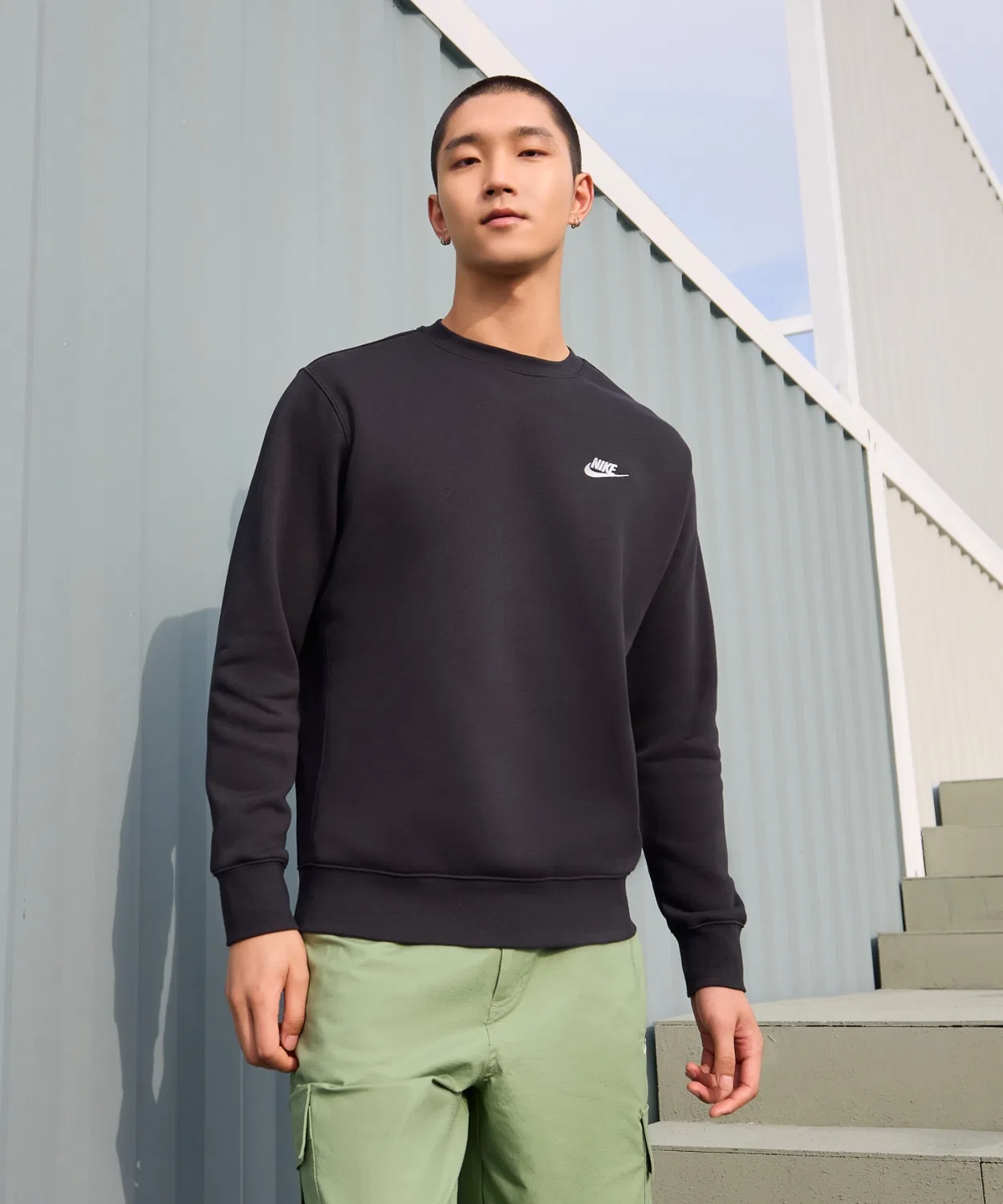 Мужское худи с длинным рукавомNike Sportswear Club Fleece, Black