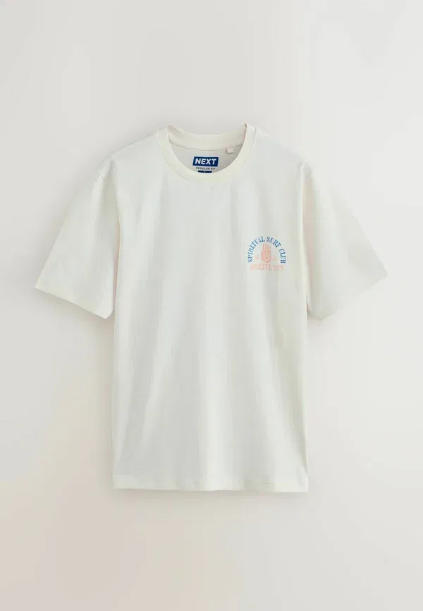 Футболки 3 шт с вышивкой Embroidery t-shirt 3 pack Next, White, Pink, белый/синий/розовый — фото 3