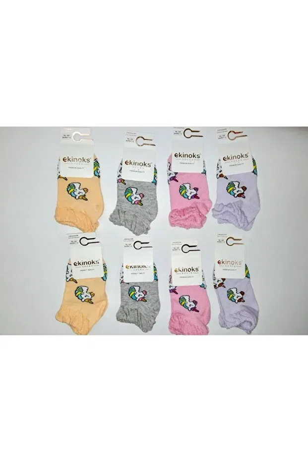 Детские носки с принтом 8-Pack Unicorn Pattern Ekinoks Socks, Multicolor