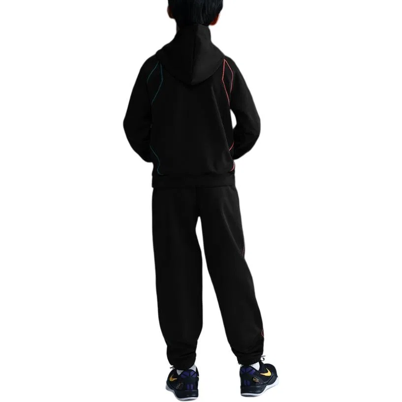 Детский свитшот Nike Therma FIT, Black/Volt — фото 3
