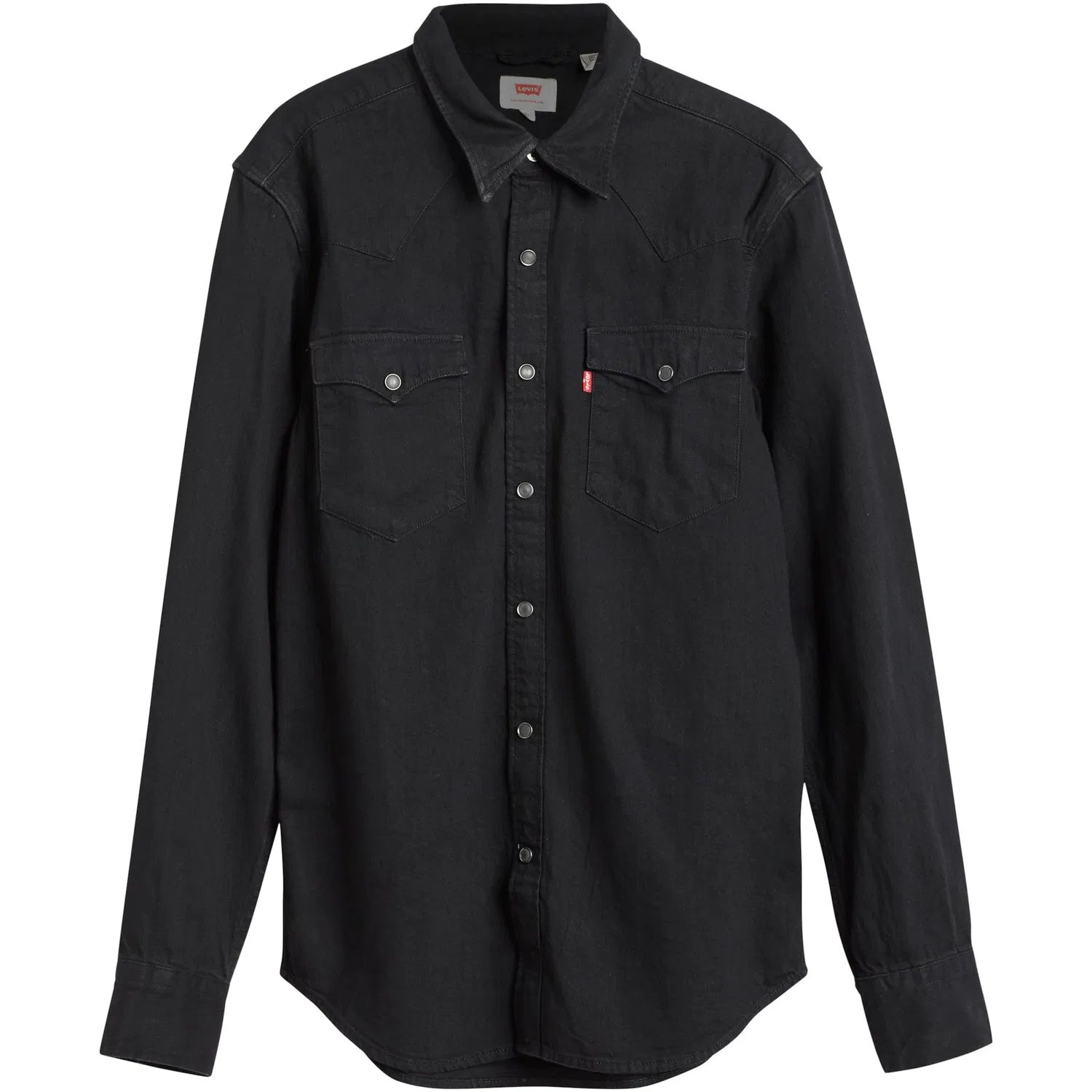 Мужская джинсовая рубашка с длинным рукавом Levi's, Black Denim — фото 3
