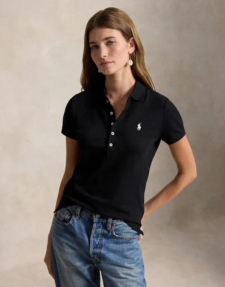 Футболка Polo Ralph Lauren черного цвета — фото 2