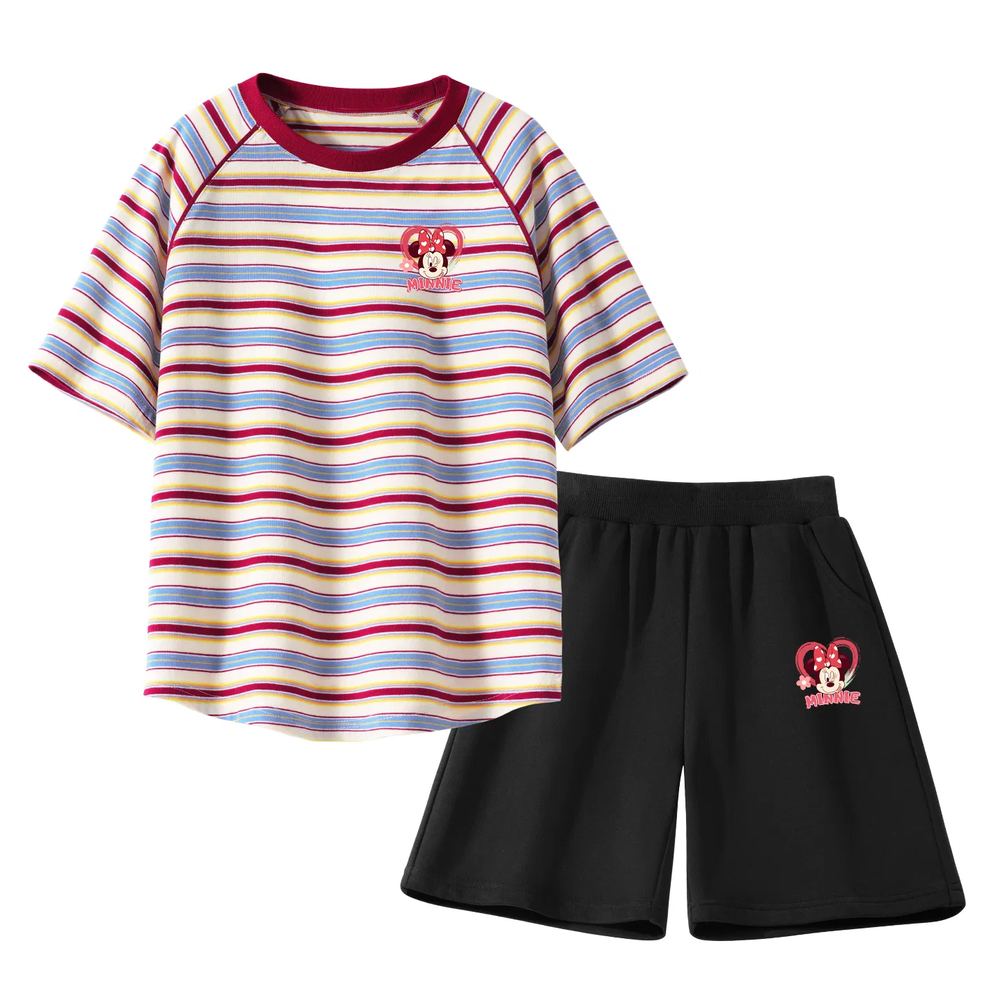 Детский спортивный костюм с круглым вырезом, Disney, Red Stripes, Black