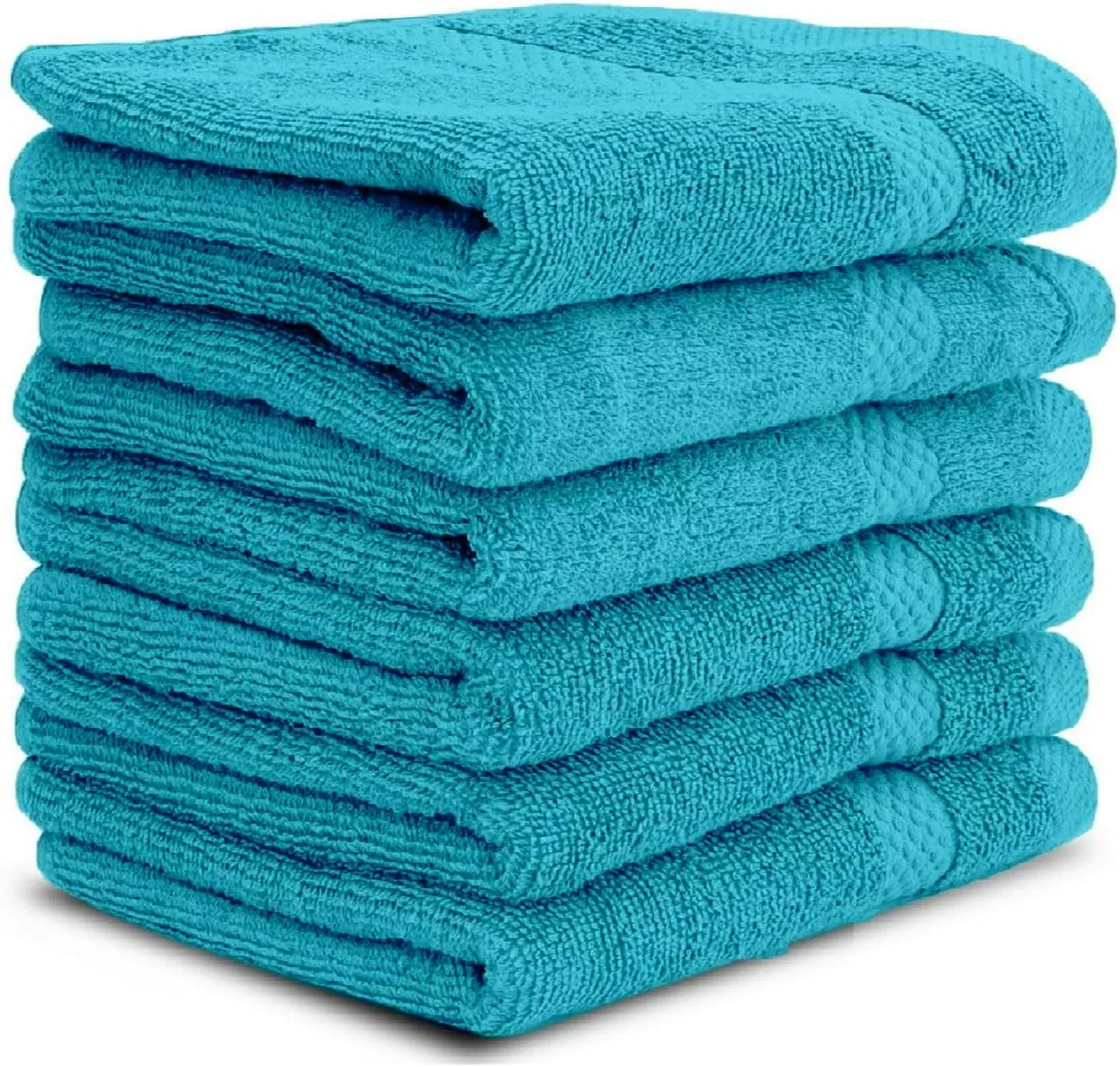 Мочалки фланелевые, 6 шт, 30x30 см, Egyptian Cotton, Blaugrün Generic