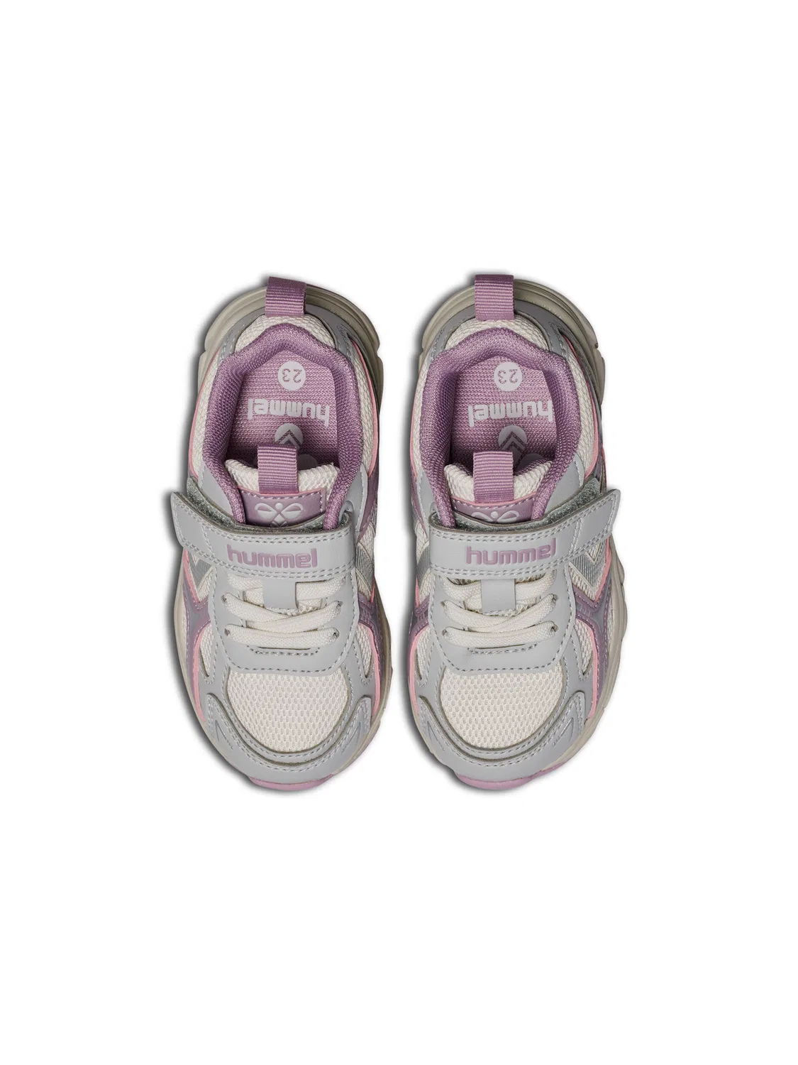 Детские дышащие кроссовки Effort One Hummel, Цвет: Cremefarben / Silber — фото 4