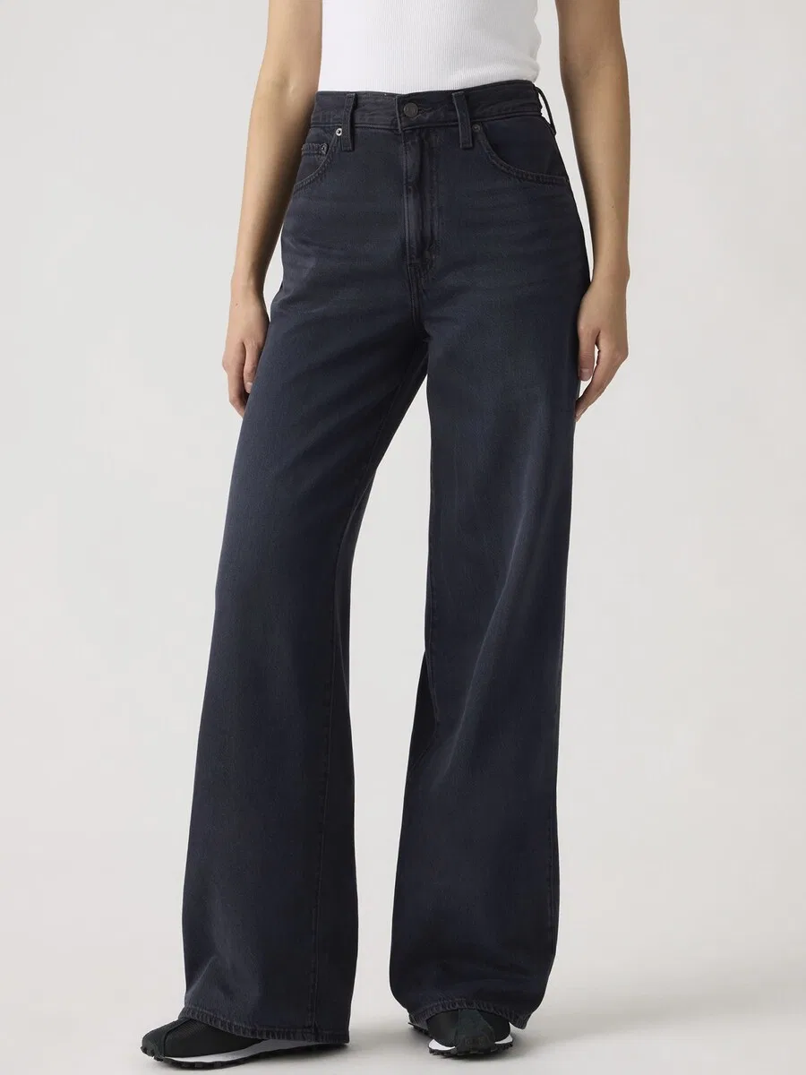 Джинсы LEVI'S Wide leg Jeans 'CINCH WIDE LEG' черного цвета