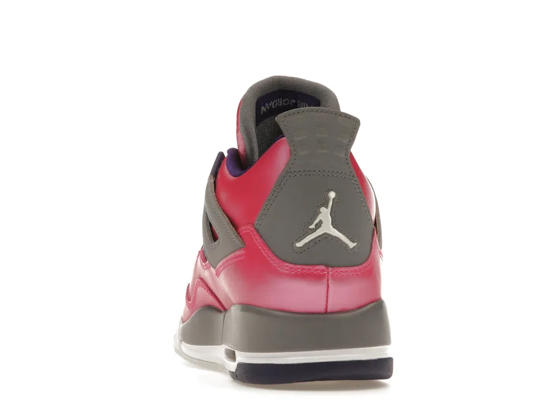 Детские кроссовки Lifestyle Jordan 4 Retro, Pink Foil/White-Cement Grey-Electric Purple — фото 4