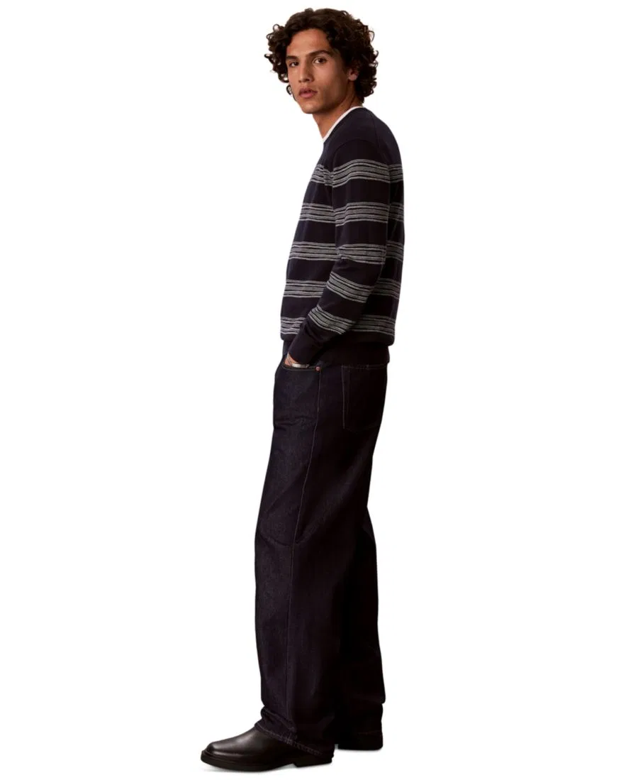 Свитер с принтом Space Stripe Calvin Klein, Dark Saphire — фото 3
