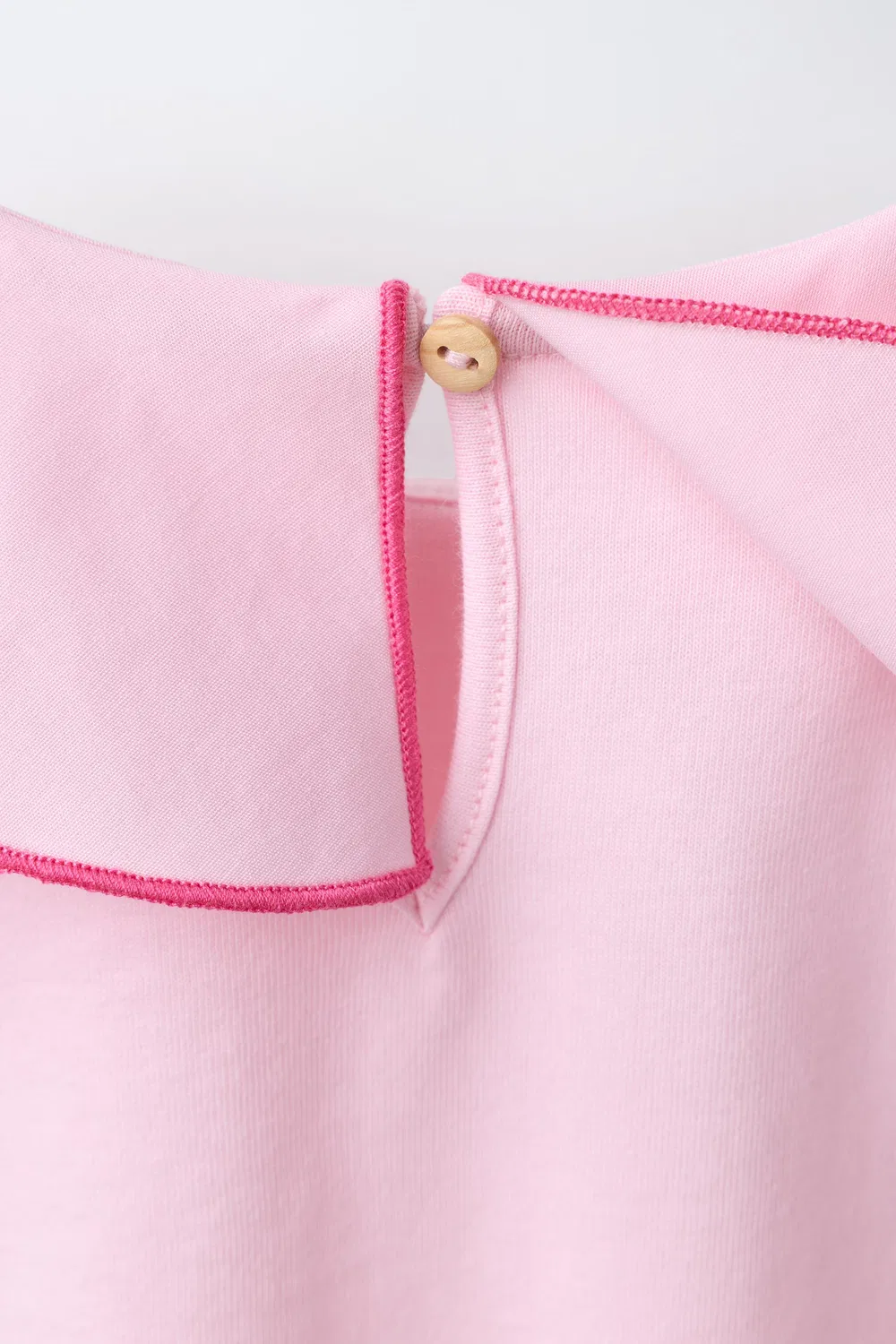 Футболка с шарфом и бантом ZARA, Pastel Pink — фото 4