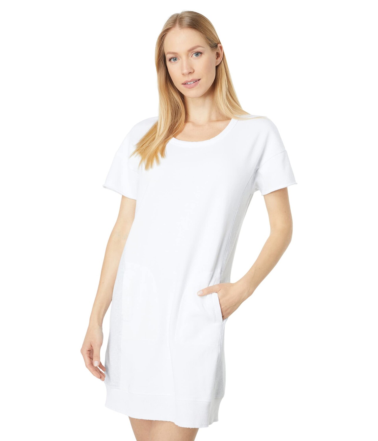 

Платье Mod-o-doc, French Terry Short Sleeve Mixed Media Dress
