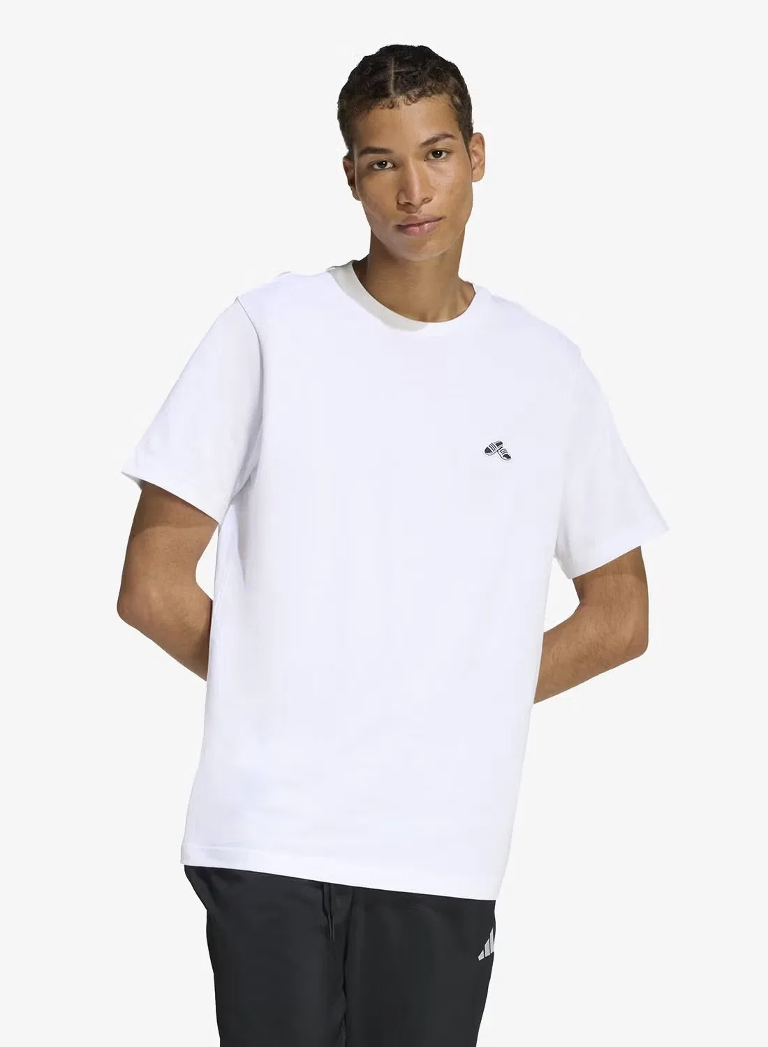 Футболка с принтом Summer Slide Trim Graphic Adidas, белый