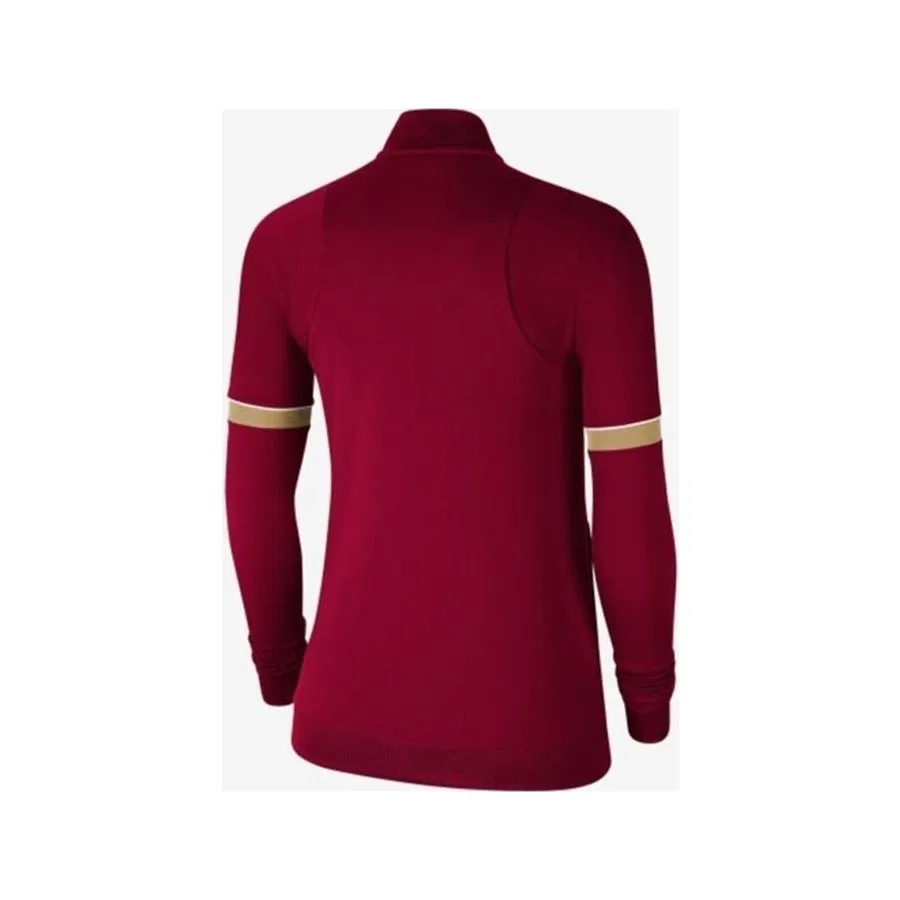 Женский свитшот с высоким воротником и длинным рукавом Dri-Fit Academy 21 Nike, Бордовый — фото 2