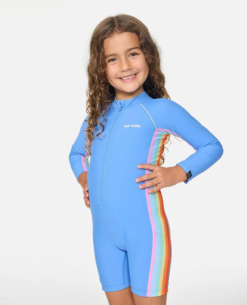 Детский цельнокроеный купальник с длинным рукавом Sun Revival Rip Curl, Blau