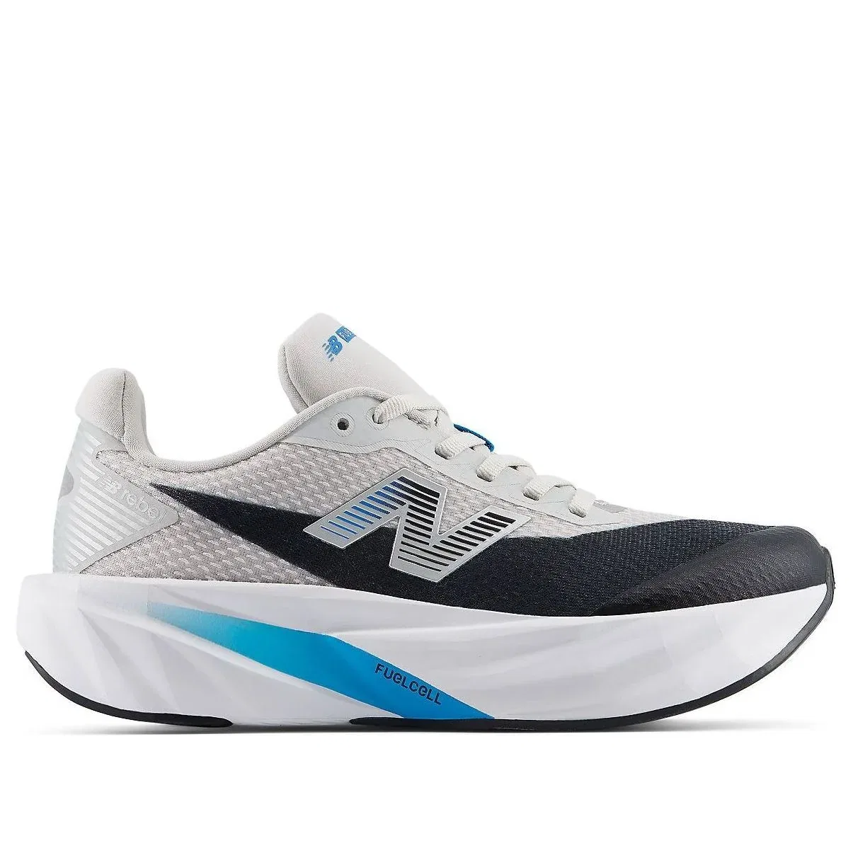 Детские кроссовки с сетчатым верхом FuelCell Rebel Lace 'Grey Matter Black Altitude' New Balance, Grey Matter / Black / Altitude — фото 2