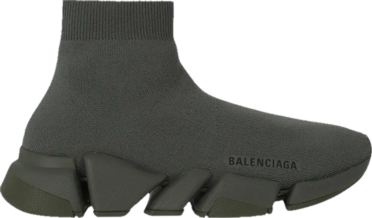 Кроссовки Balenciaga Wmns Speed 2.0 Sneaker Dark Khaki, черный