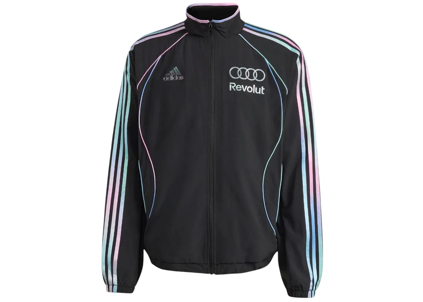 Мужская куртка с принтом Adidas x Audi Revolut F1 Team Teamgeist Track Top Adidas, Black/Multicolor