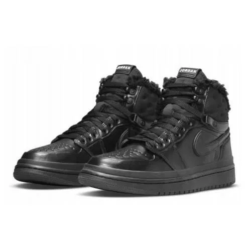 Детские кроссовки с высоким берцем Air Jordan 1 Nike, Schwarz — фото 2