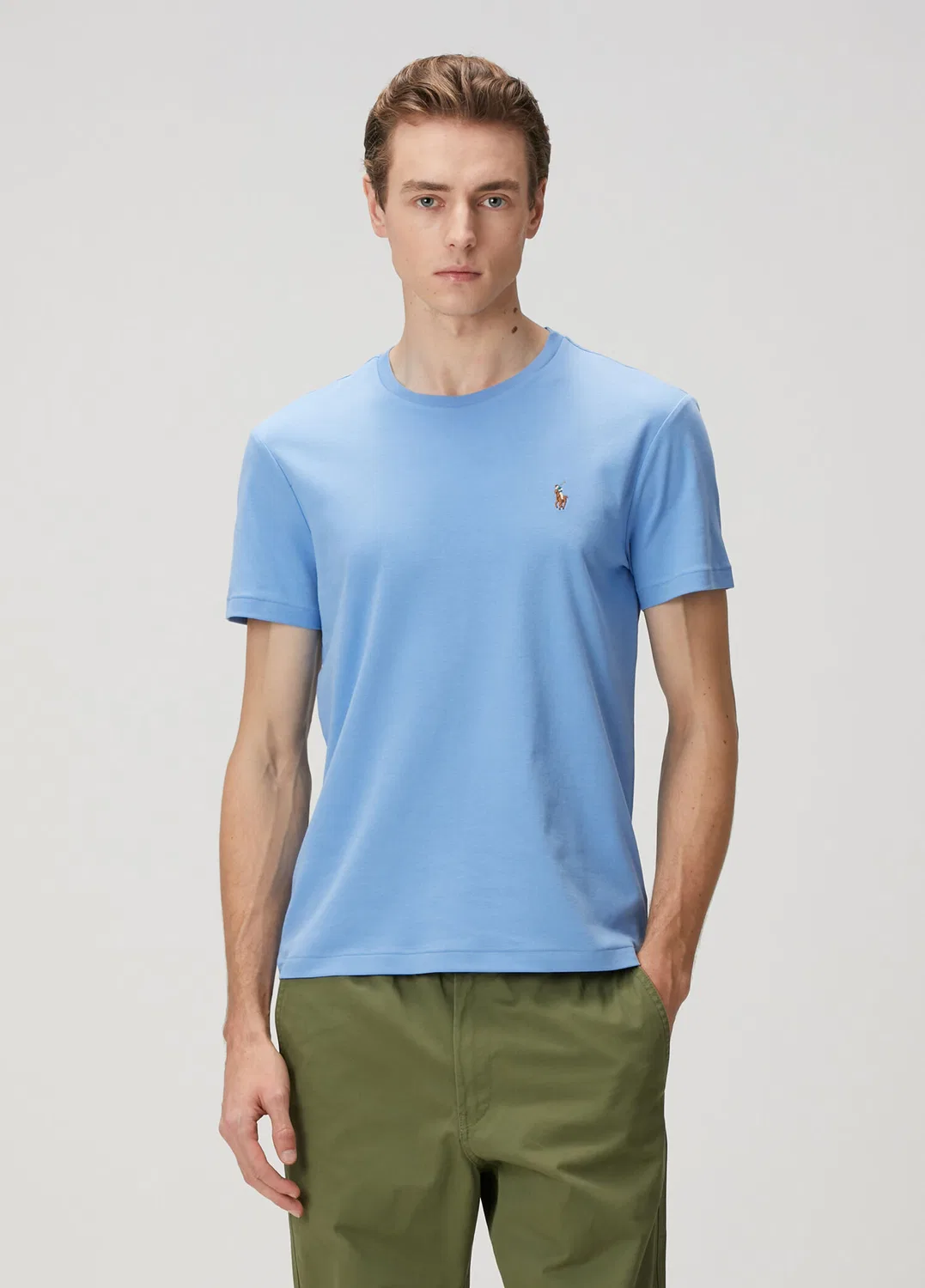 Футболка Slim Fit Polo Ralph Lauren, light blue