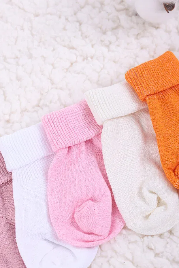 Детский комплект носков для девочек хлопковый Basics Baby Maa, Multicolor — фото 3