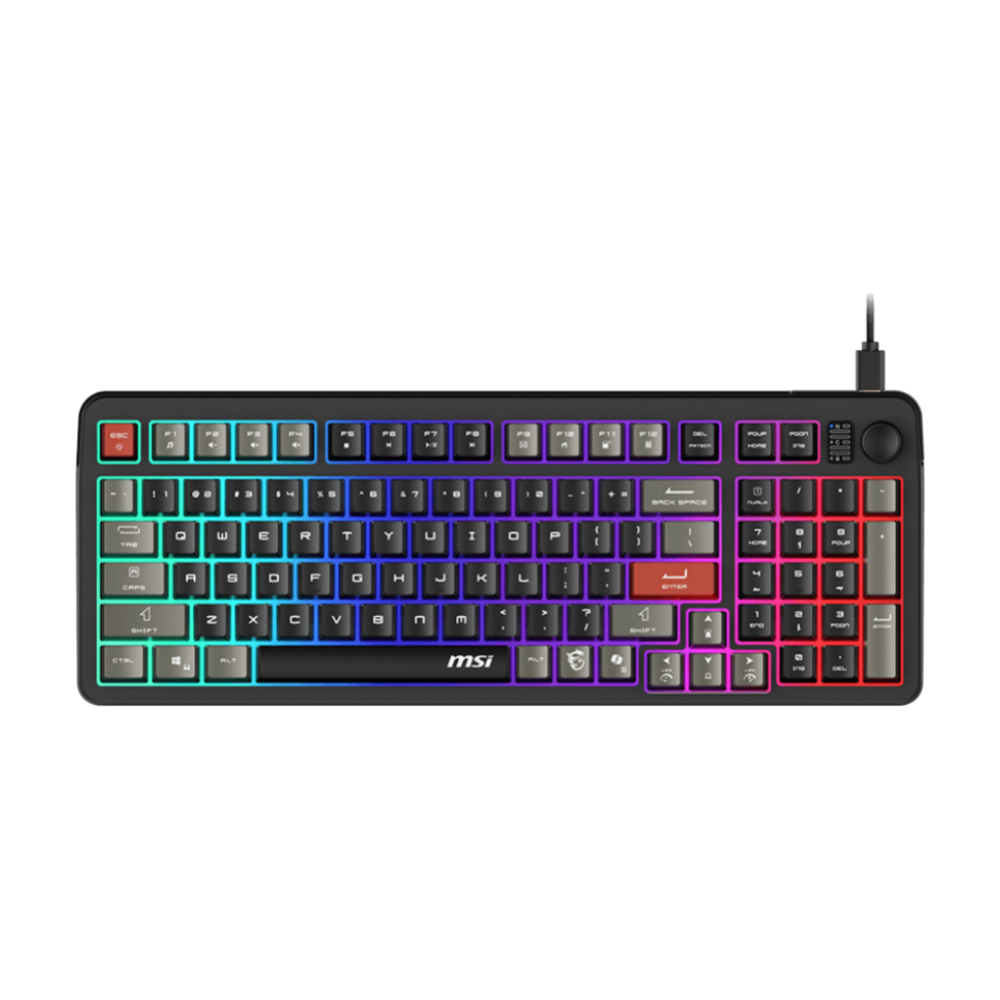 

Клавиатура MSI FORGE GK110, мембранная, черный, английская раскладка