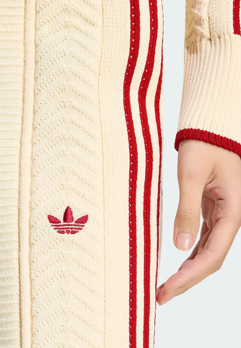 Спортивные брюки SST с широкими штанинами - спортивные штаны Adidas Originals, Warm Vanilla Team Victory Red — фото 3