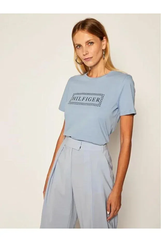Женская футболка хлопковая Cleo Tommy Hilfiger, Blue