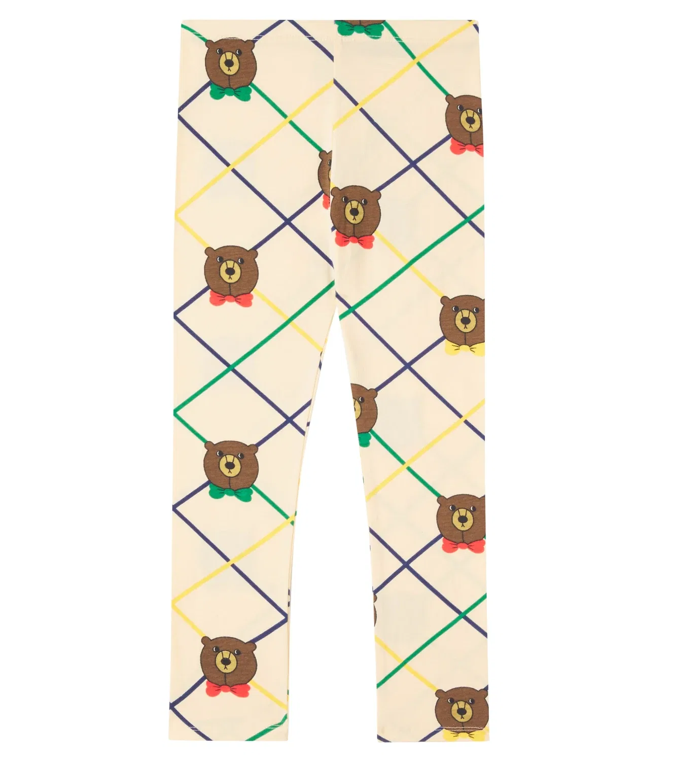 Леггинсы хлопковые Mini Rodini, белый