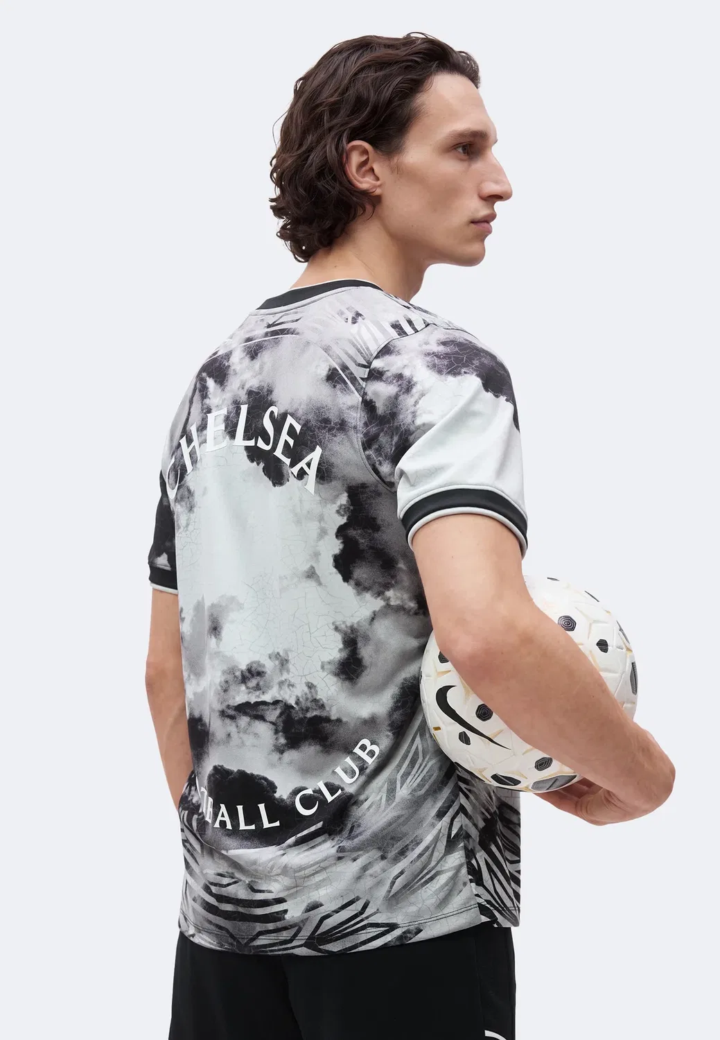 Футбольный клуб «Челси» - клубная форма Nike Performance, Grey Fog/Black/White — фото 4