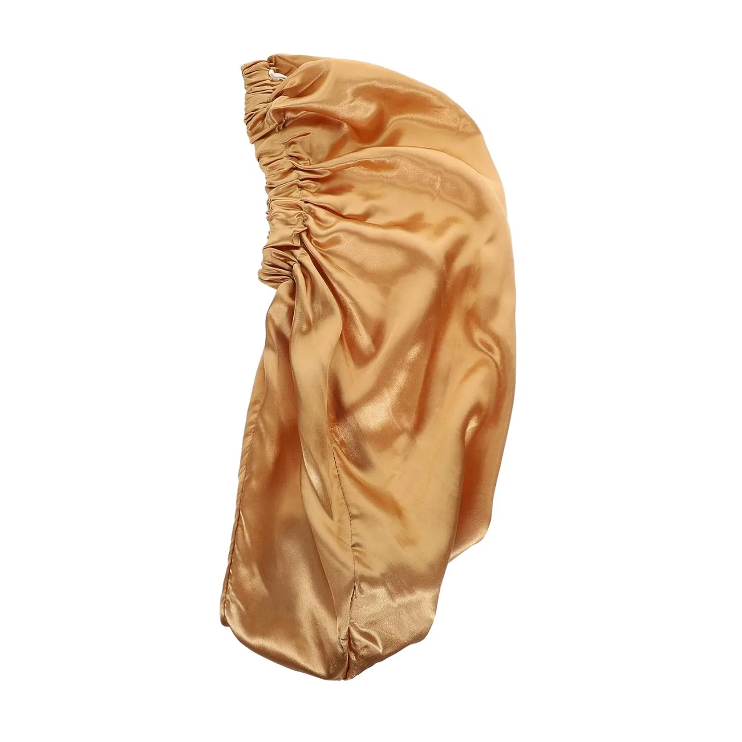 Шапочка для душа из сатина, Housoutil, набор 4 шт, 63x23.5 см, Khaki