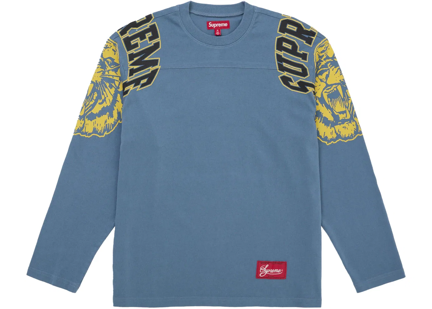 Мужская футболка с длинным рукавом Supreme Mascot L/S Football Top Teal, Teal