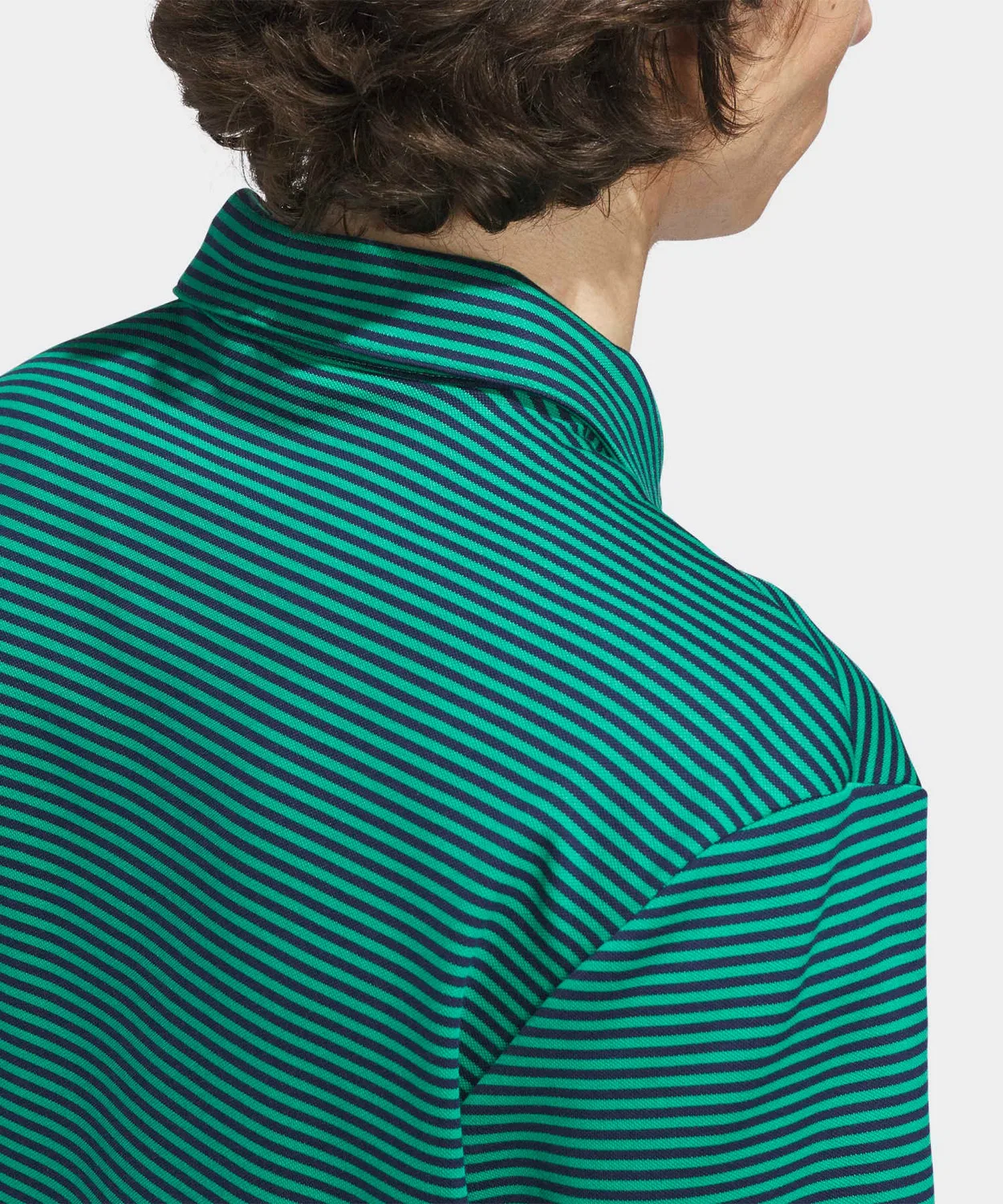 Мужская хлопковая поло с коротким рукавом Originals Stripe Pique Adidas, Green — фото 4