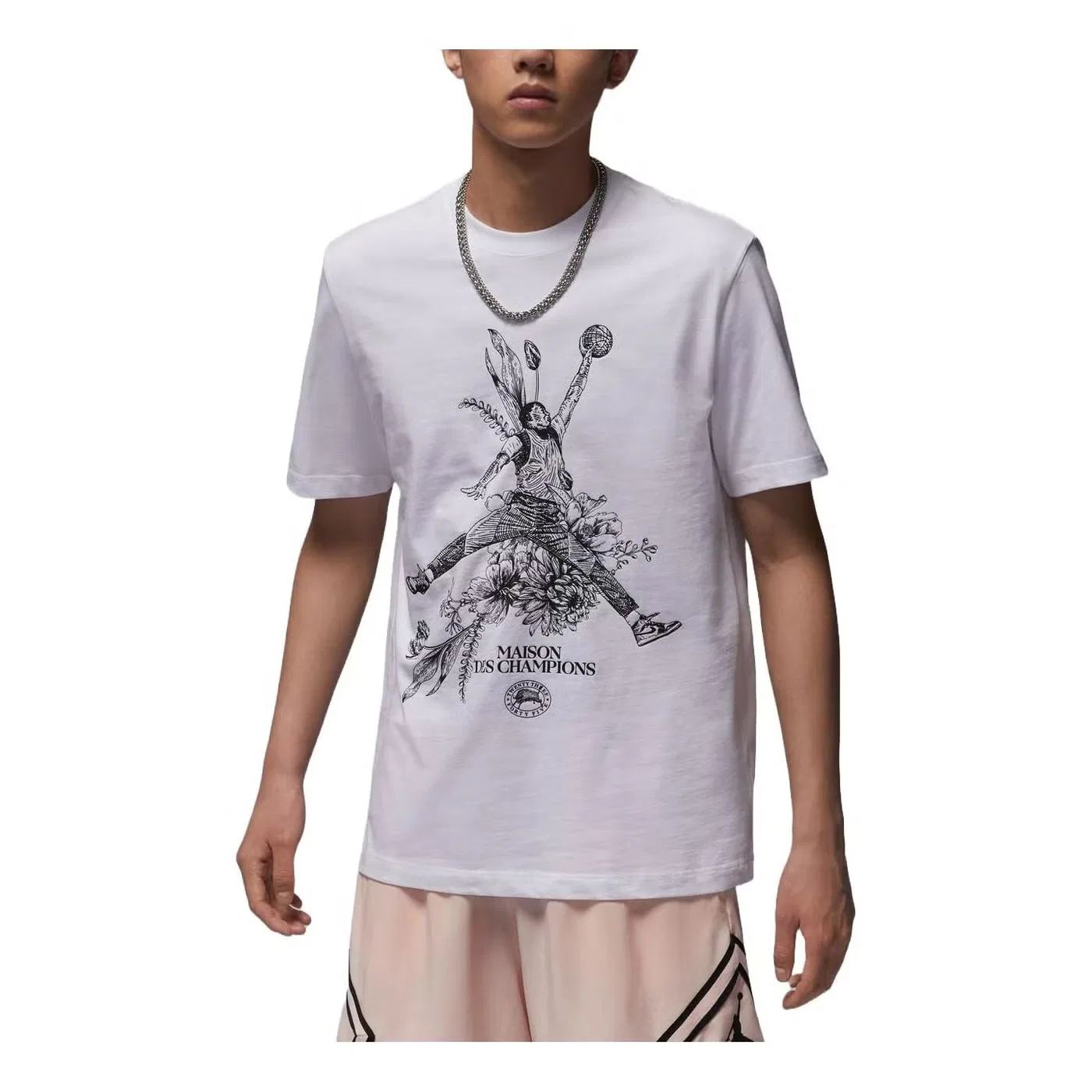Футболка спортивная с технологией Dri-FIT Air Jordan, белая