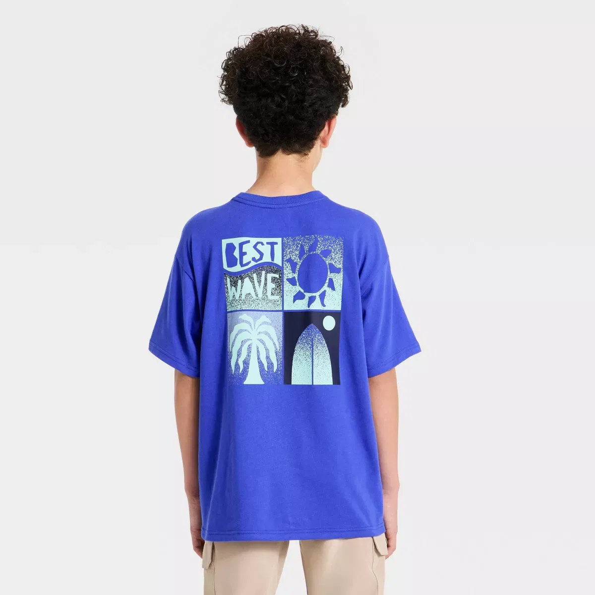Детская футболка с коротким рукавом для мальчиков хлопковая KIDS PERFORMANCE, Royal Blue — фото 3