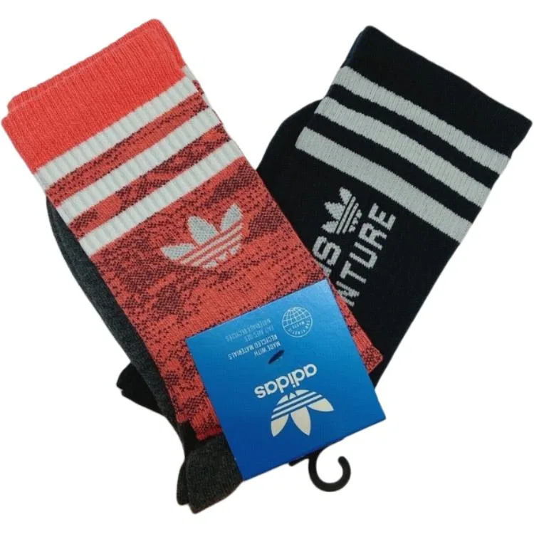 Носки Adidas Originals, 2 пары, Black/Orange — фото 4